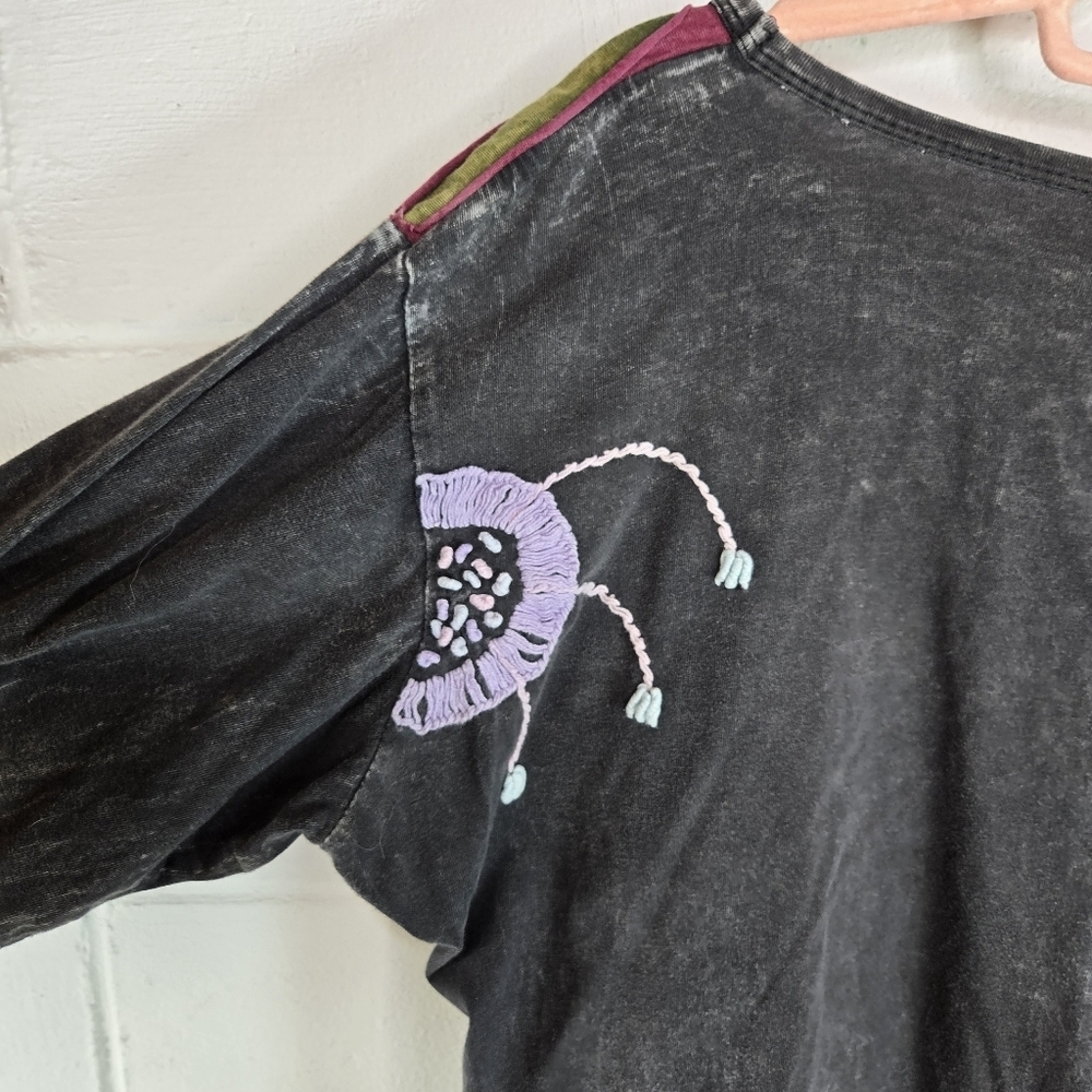 Rising International Artistic Patchwork Long Slee… - image 4